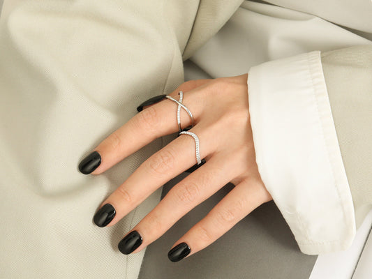 Sterling Silver Criss Cross Ring Sterling Silver Criss Cross Ring