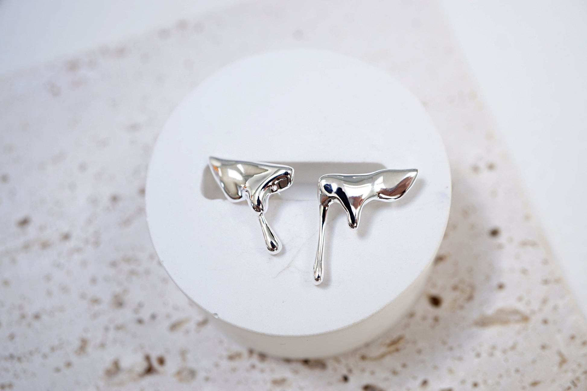 Dripping Molten Earrings Elevate Your Style with Dripping Molten Earrings: Bold Lava, Melting Liquid, and Edgy Designer Statement Pieces