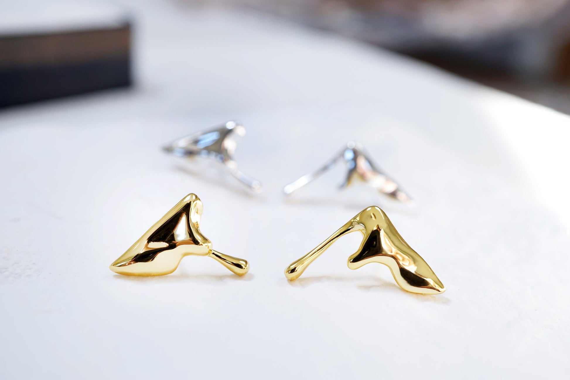 Dripping Molten Earrings Elevate Your Style with Dripping Molten Earrings: Bold Lava, Melting Liquid, and Edgy Designer Statement Pieces