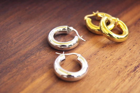 20mm Chunky Creole Hoop Earrings Elevate Your Style with 20mm Chunky Creole Hoop Earrings - Perfect for Any Occasion