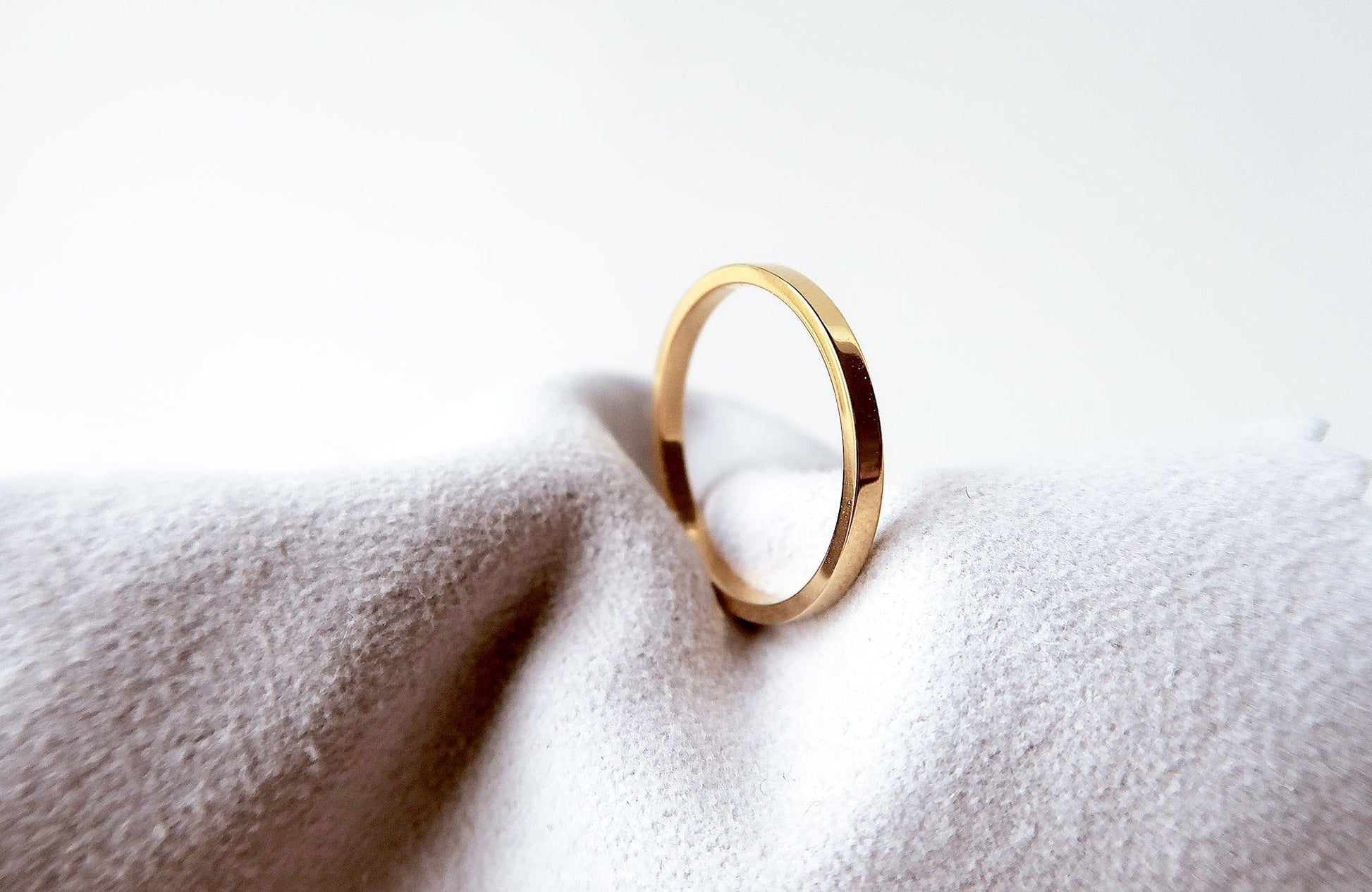 18K Gold Plated Skinny Stackable Titanium Ring 18K Gold Plated Skinny Stackable Titanium Ring