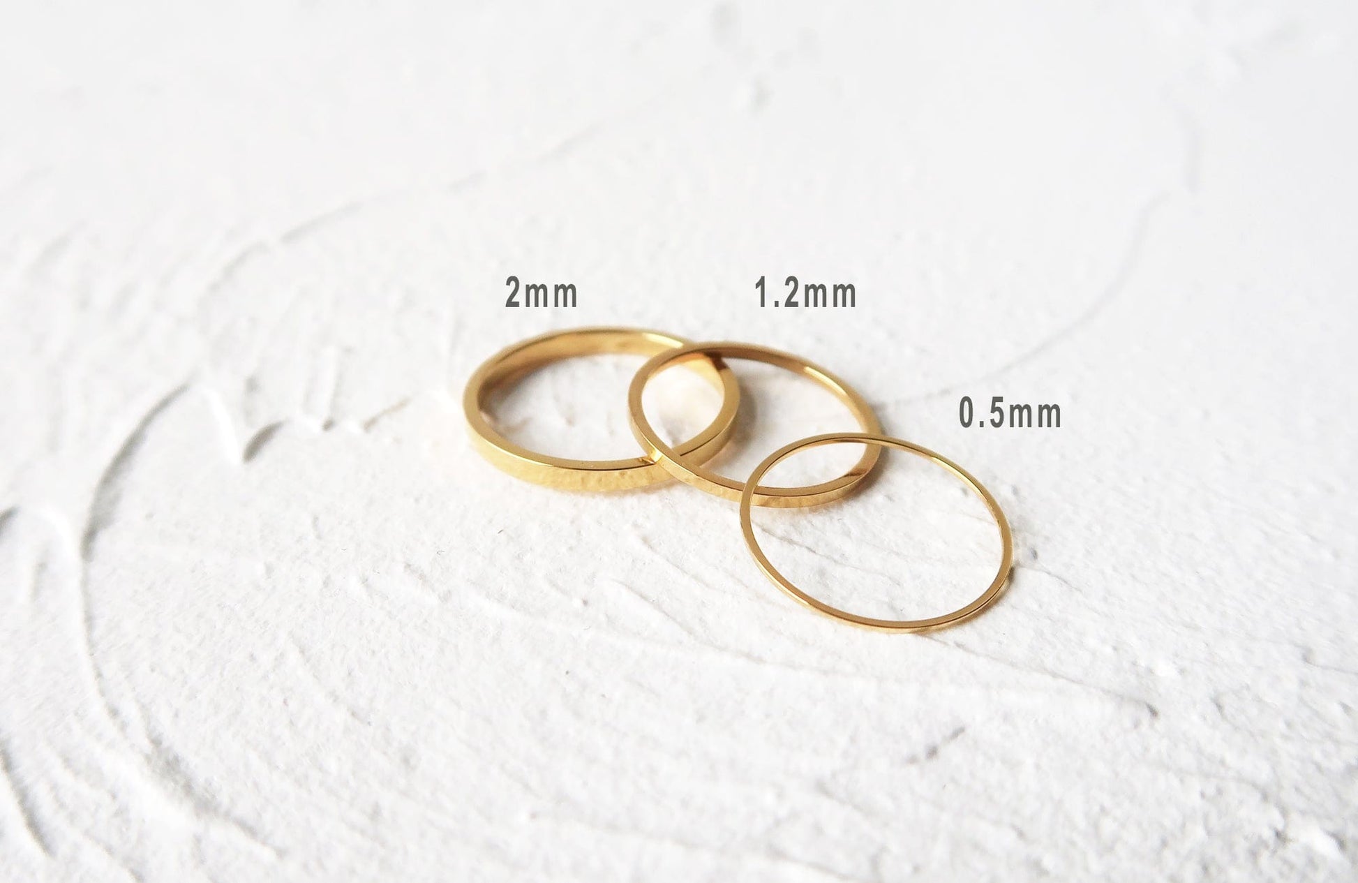 18K Gold Plated Skinny Stackable Titanium Ring 18K Gold Plated Skinny Stackable Titanium Ring