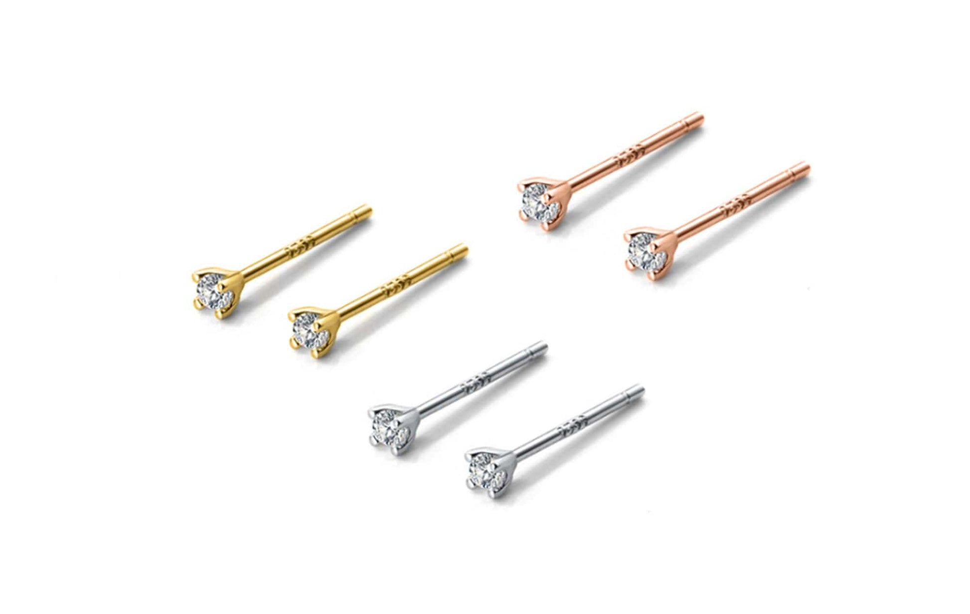 Tiny Cubic Zirconia Stud Earrings Tiny Cubic Zirconia Stud Earrings