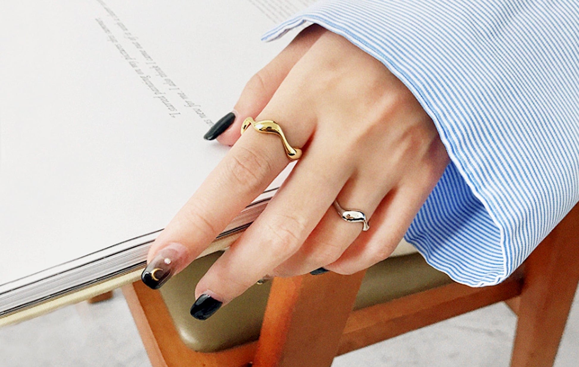 Ocean Wave Zigzag Ring Ocean Wave Zigzag Ring
