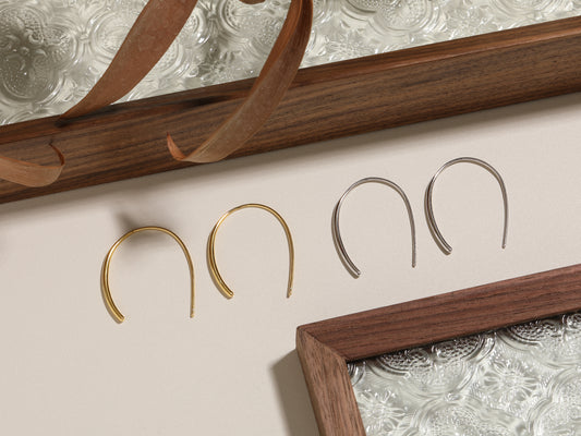 U-Shape Open Wire Hoop Earrings
