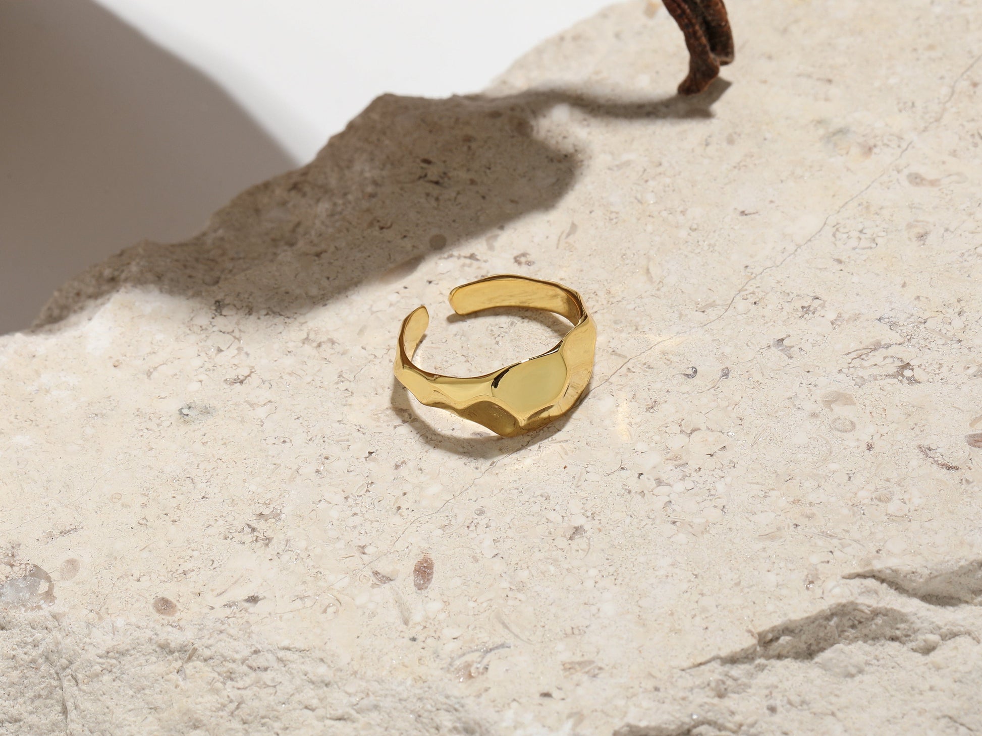 Sterling Silver Molten Rock Open Band Ring Sterling Silver Molten Rock Open Band Ring