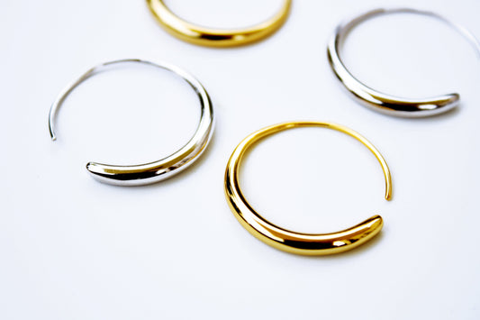 Luna Open Hoop Earrings