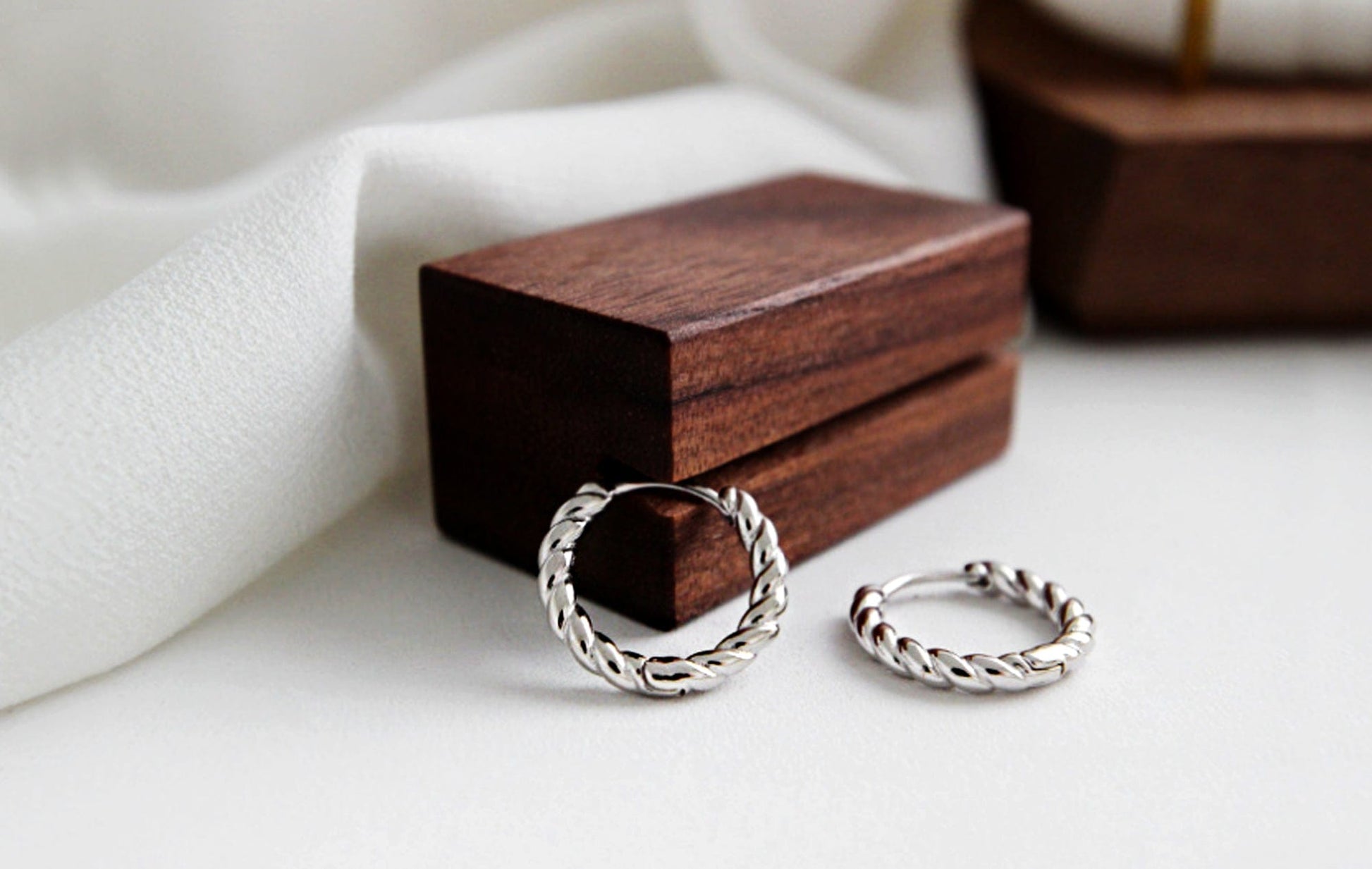 10MM Gold and Silver Twist Huggie Hoop Earrings 10MM Gold and Silver Twist Huggie Hoop Earrings